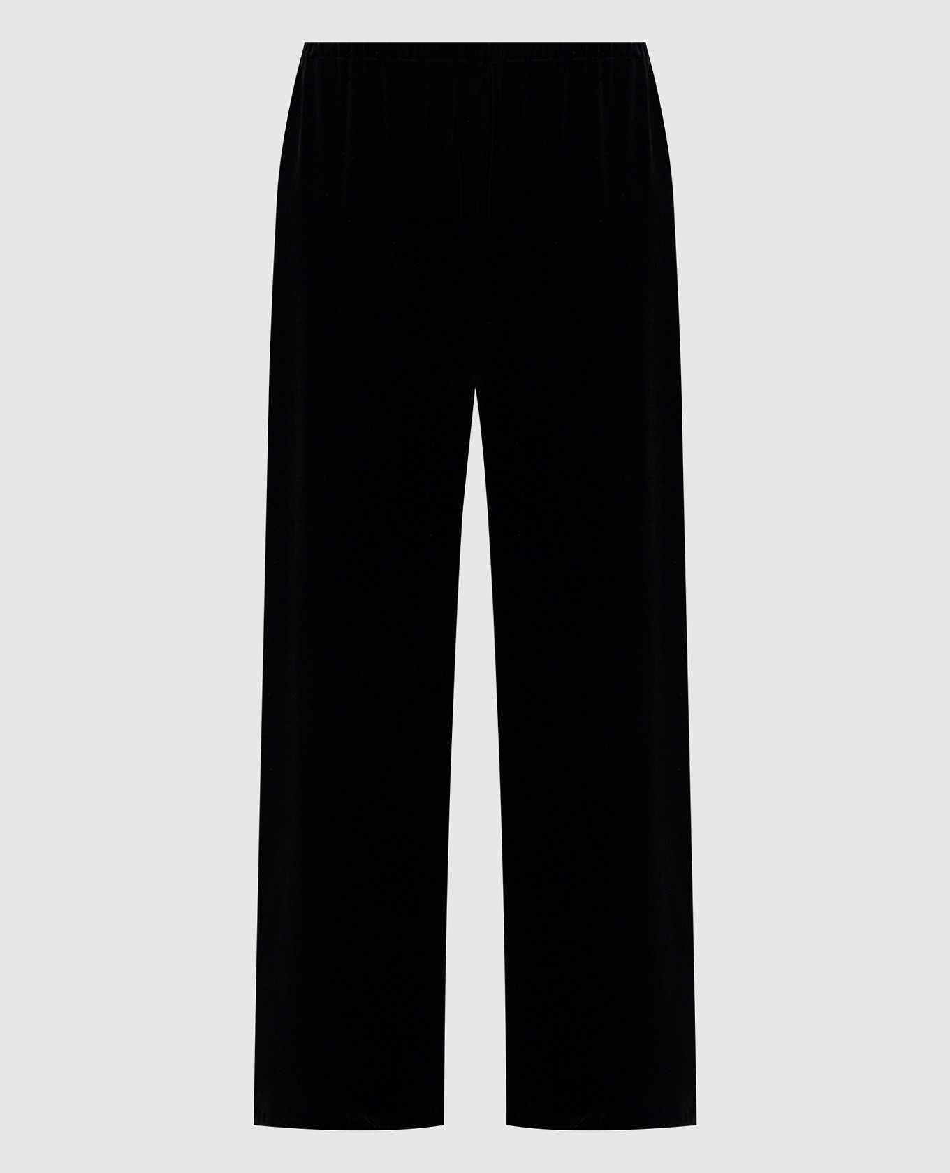 Pantalon de pyjama Austin en velours noir avec soie