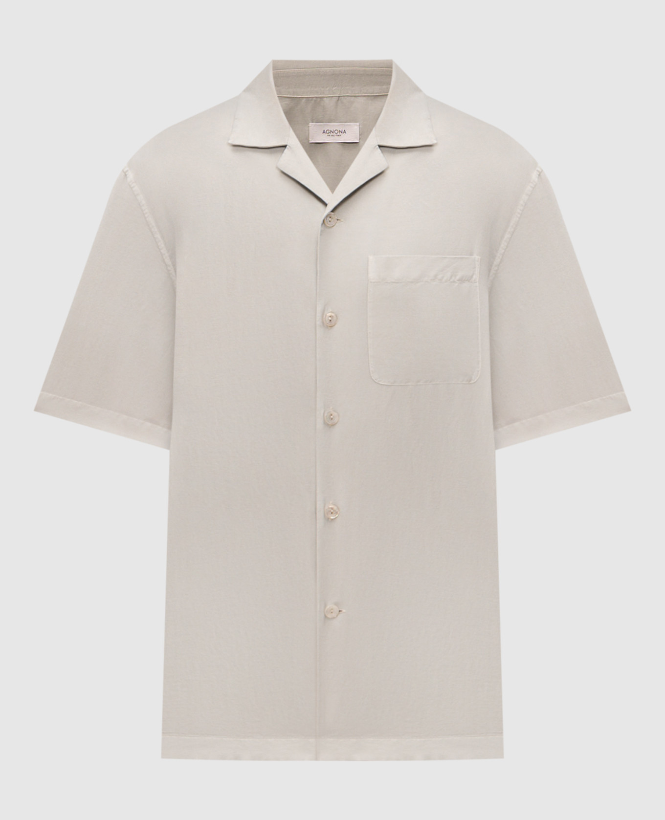 

Green shirt with silk Agnona