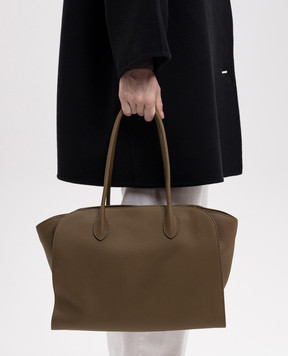 The Row Marlo brown leather tote bag W1800L133