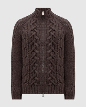 Brunello Cucinelli Brown cashmere cardigan MA2301506