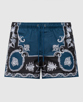 Versace Blue Hall of Heroes print swim shorts 10188831A16826