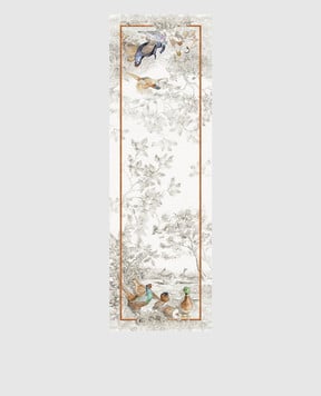 TESSITURA TOSCANA TELERIE NORMA gray linen runner NT190095020067