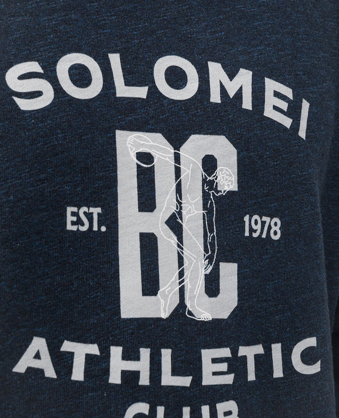Blue sweatshirt with print Brunello Cucinelli 4