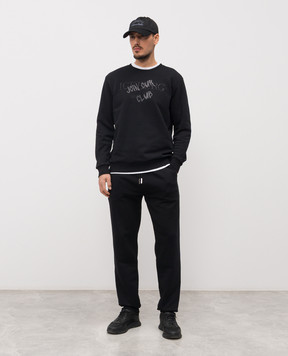 Iceberg Black sweatshirt with logo embroidery E0106317