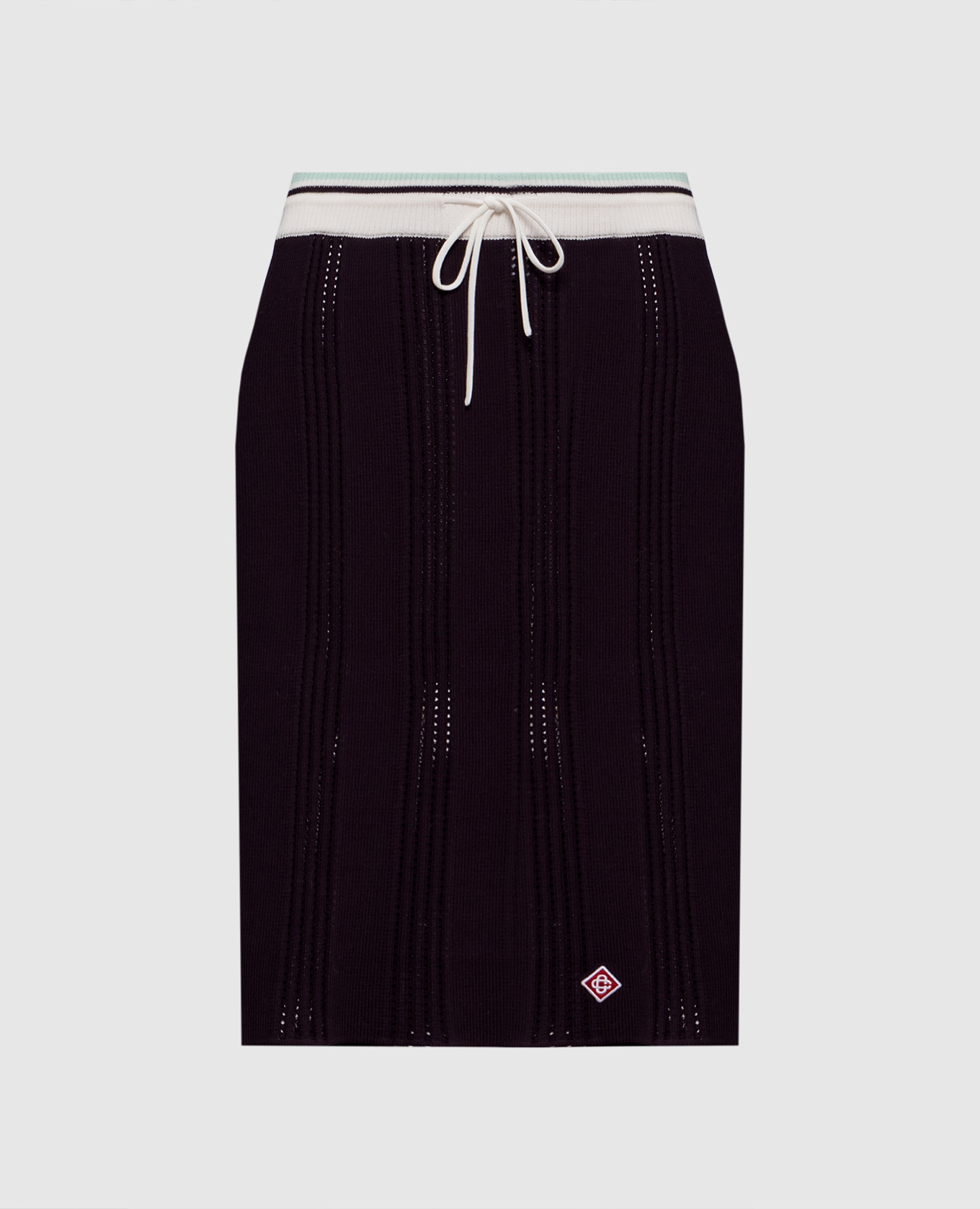 

Purple skirt with logo patch Casablanca, Violet