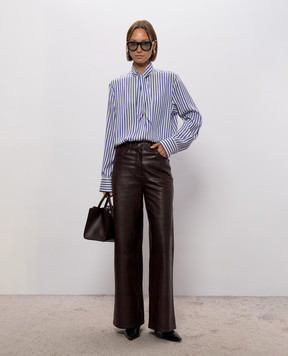 Givenchy Cocoon striped silk blouses BW61MG16UR