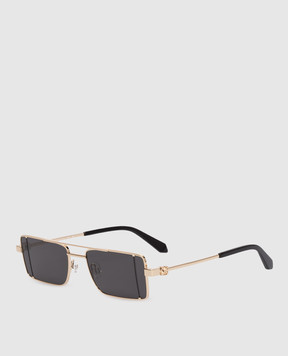 Off-White Cortez gold sunglasses OERI14AC99MET001