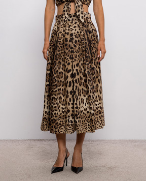Dolce&Gabbana Leopard print midi skirt F4CULTHS5E3
