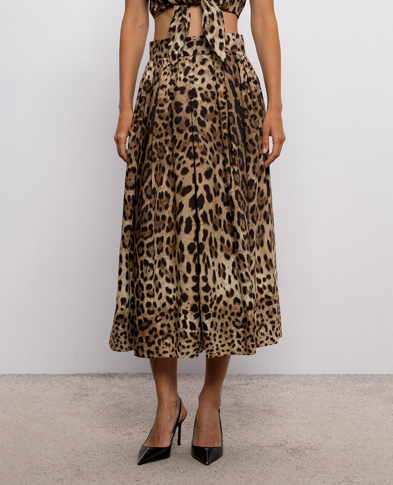 Leopard print midi skirt Dolce&Gabbana 3
