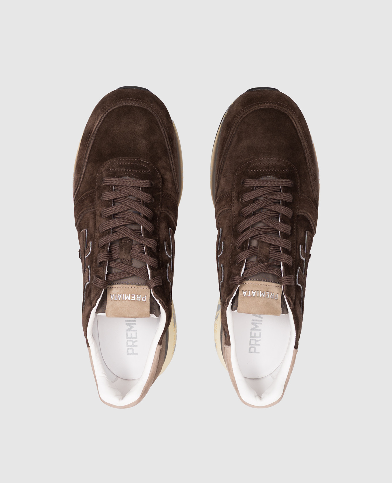 MICK brown sneakers with logo patch Premiata 4