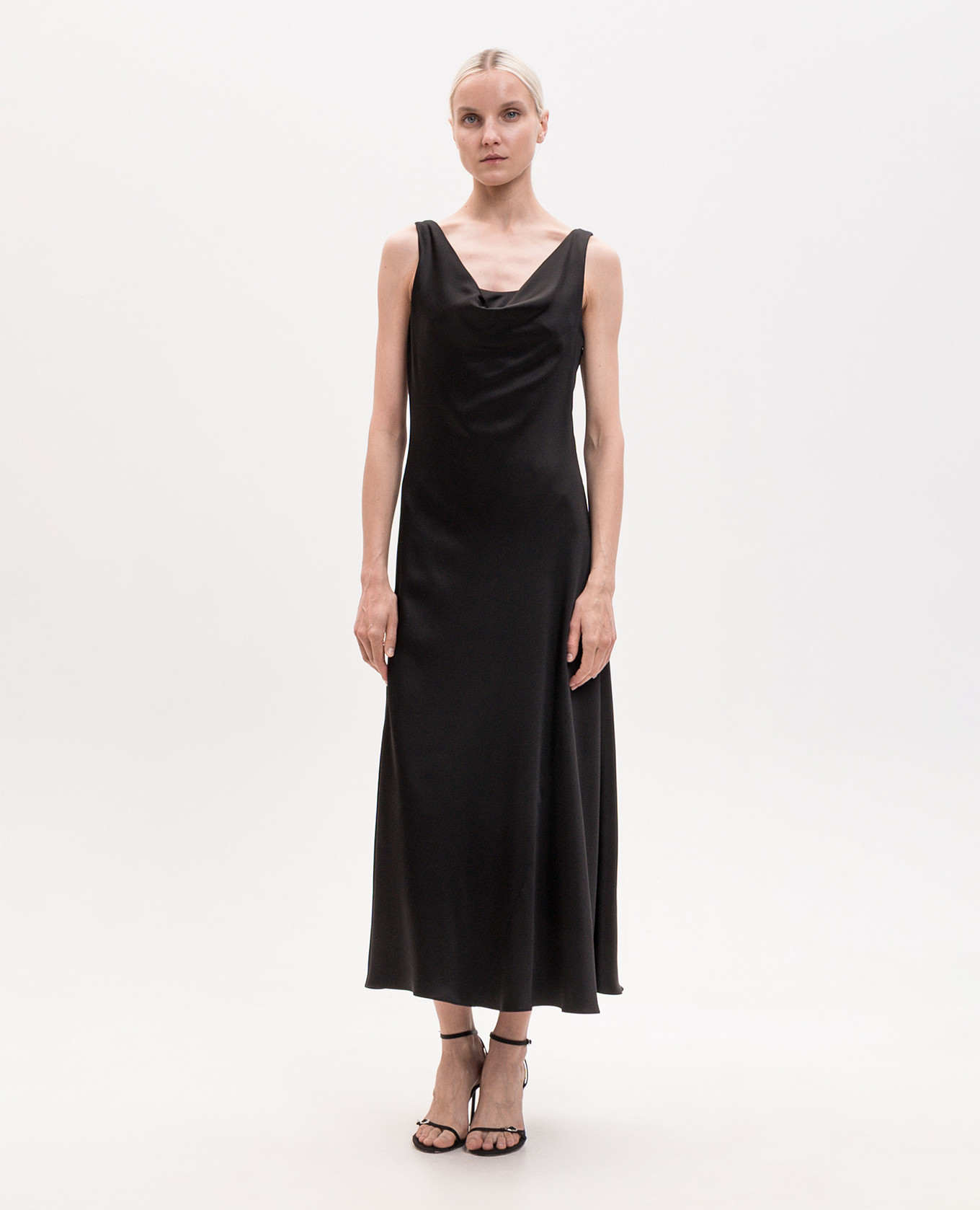 Black silk dress Brunello Cucinelli 3