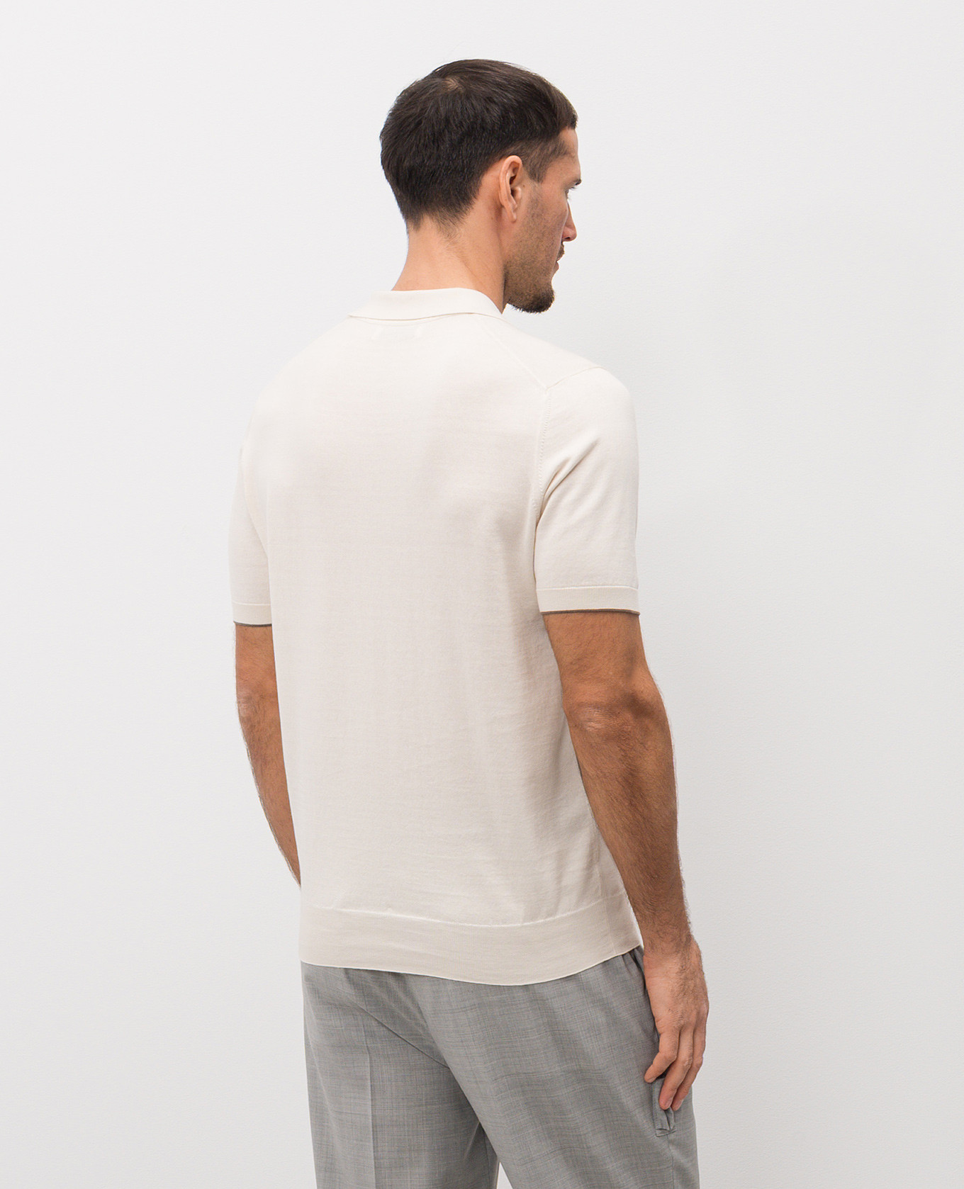 White polo Brunello Cucinelli 4