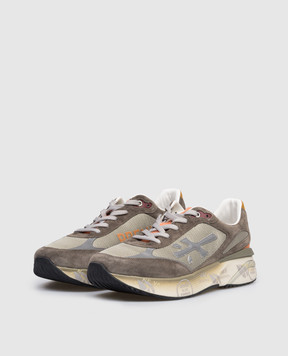 Premiata Brown combination sneakers MOERUN MOERUN