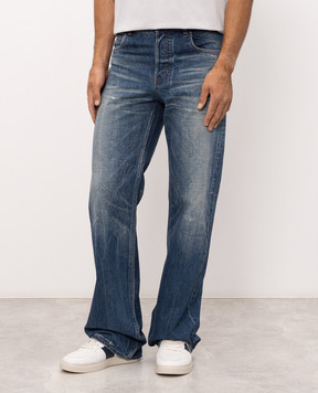 Alexander McQueen Blue jeans with holes 873555QYAB1