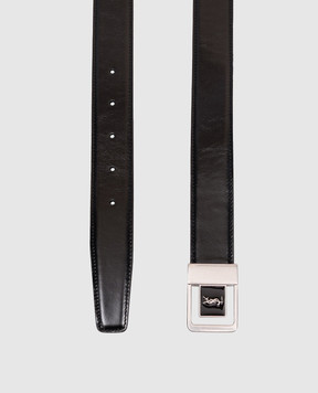 Saint Laurent Black leather belt LA 66 847812AAG6L