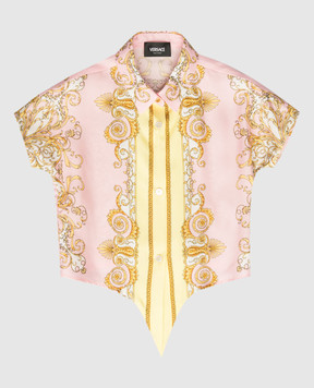 Versace Children's pink silk blouse 10185131A17228