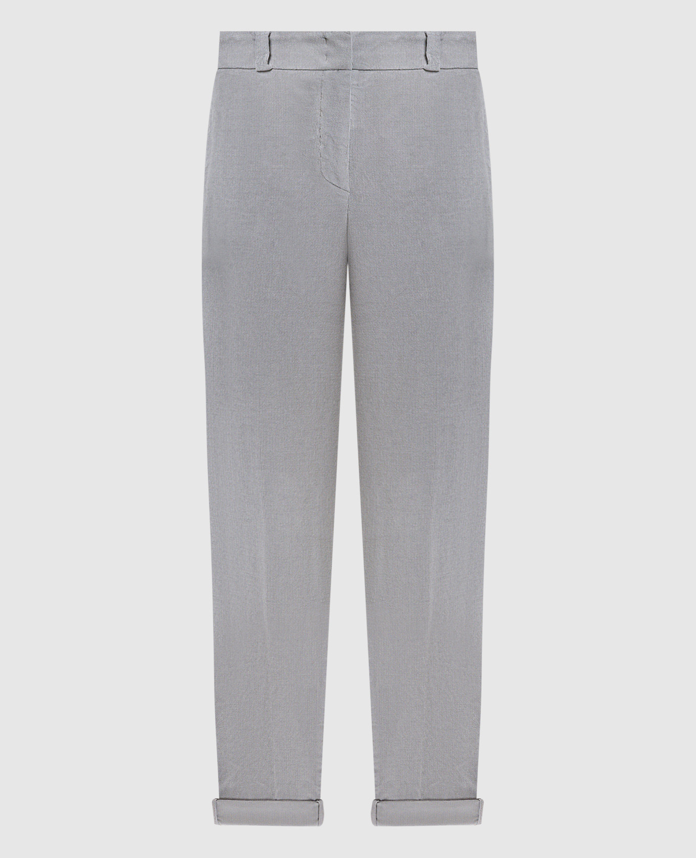 

Grey corduroy trousers with lapels Peserico