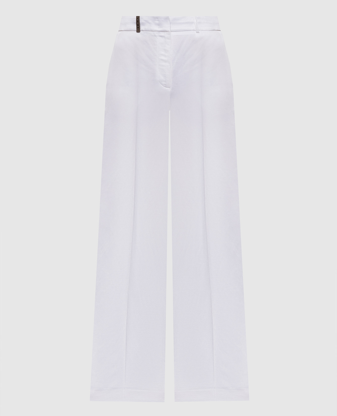 White linen pants