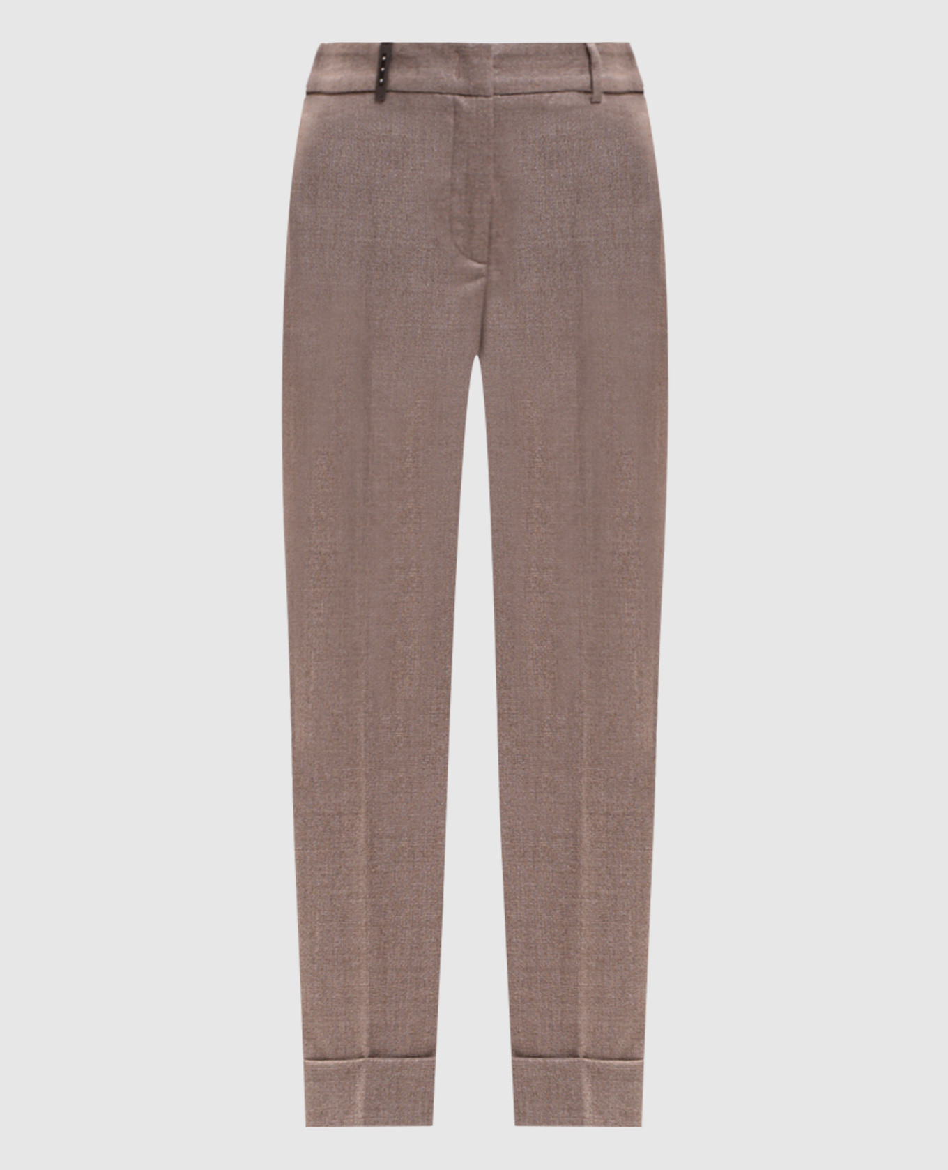 Pantalones de lana marrón