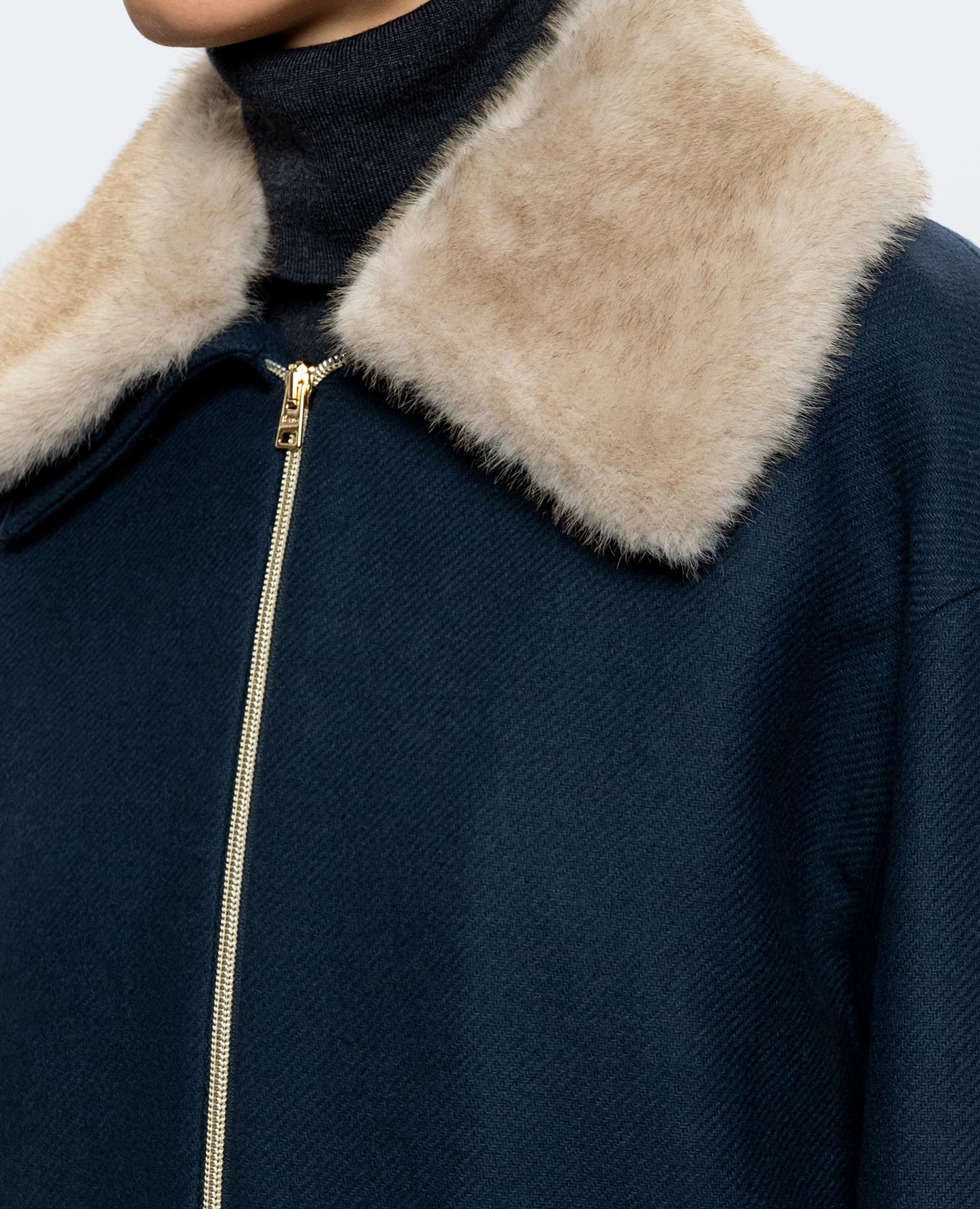 Blue jacket with wool Herno 5