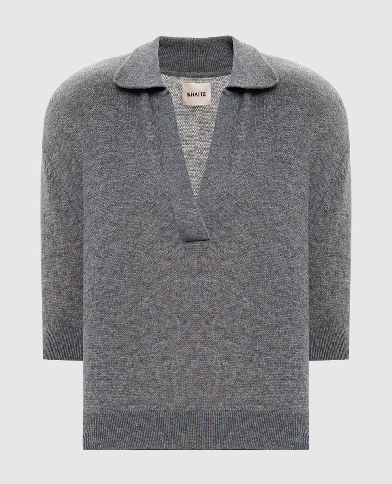 

Shrunken Jo grey cashmere pullover Khaite