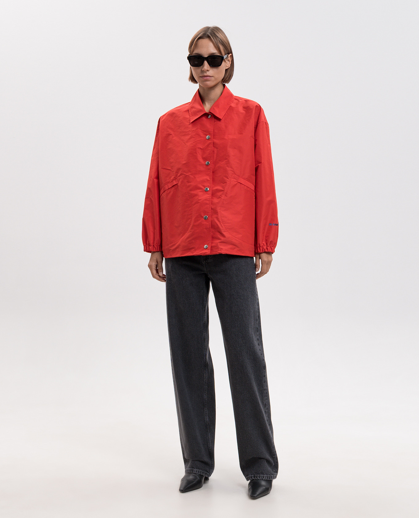 Red windbreaker Jil Sander 2