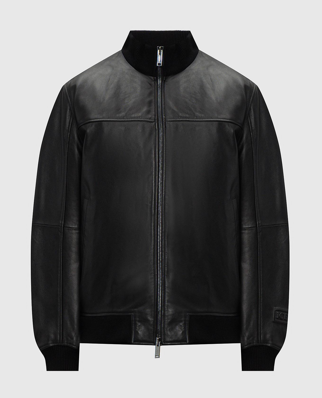 Black leather jacket Iceberg