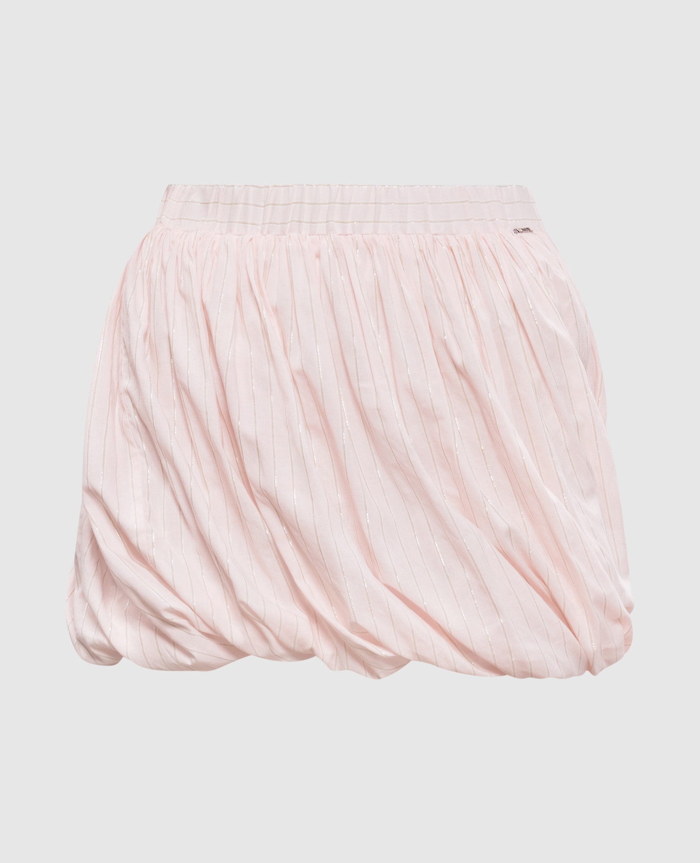 

Pink striped skirt with drapery Twinset