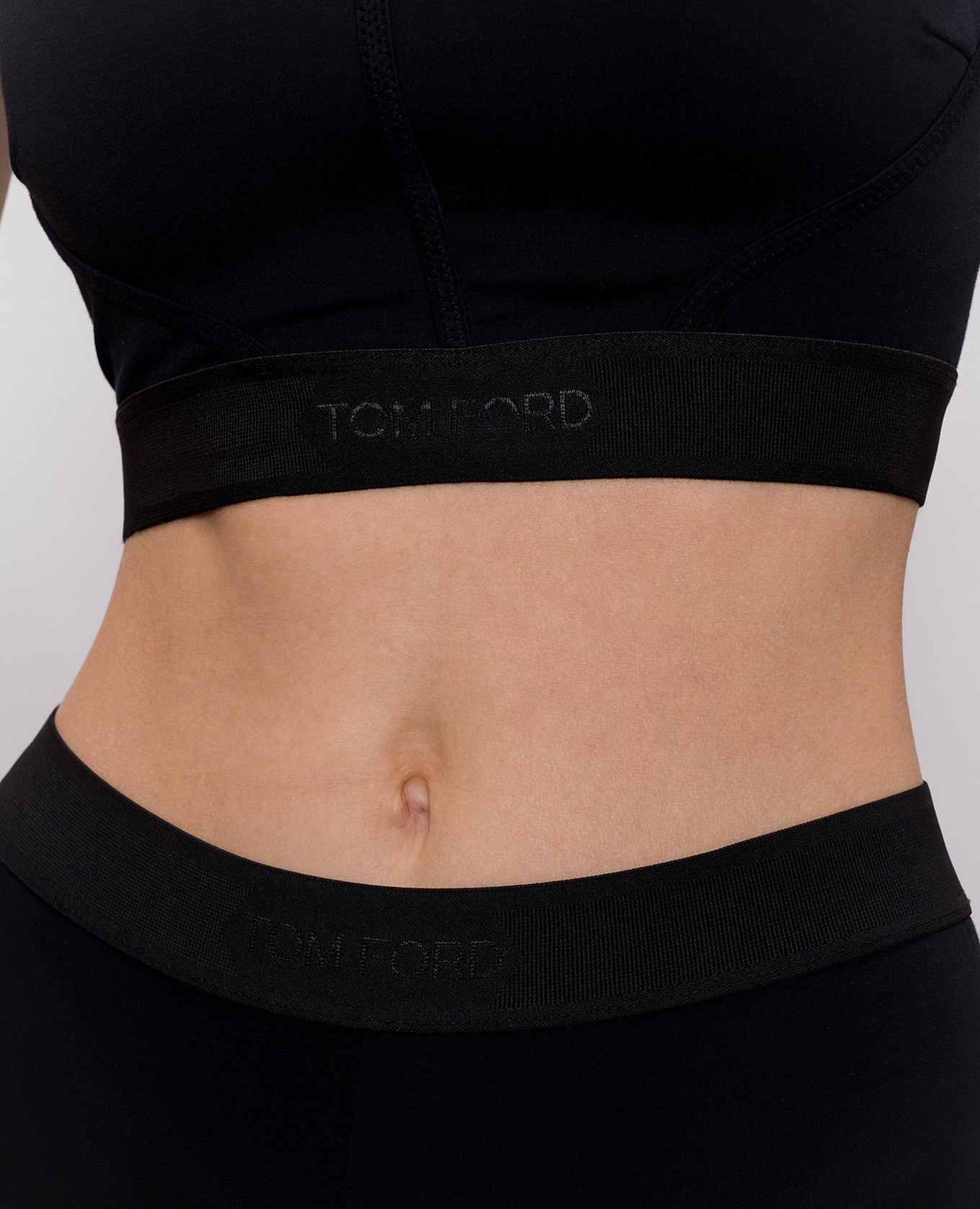 

Black top with logo pattern Tom Ford