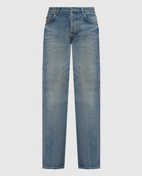 Saint Laurent Blue jeans with a worn effect 873827Y863G
