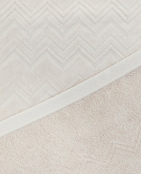 Missoni Home Chalk beige terry towel set 2 pcs 1D3SP99966