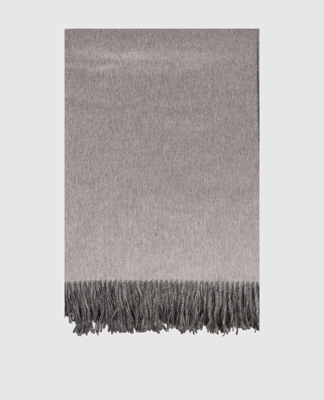 Gray double-sided silk plaid