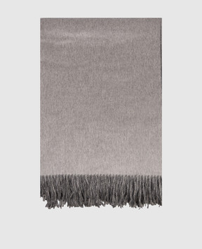 Brunello Cucinelli Gray double-sided silk plaid MPAG90133L