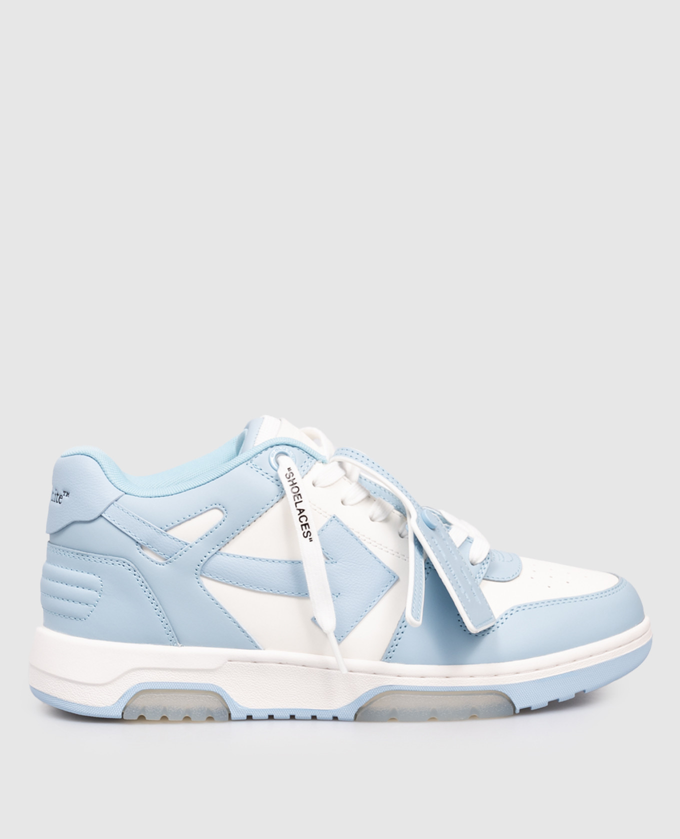 Out Of Office blue leather sneakers