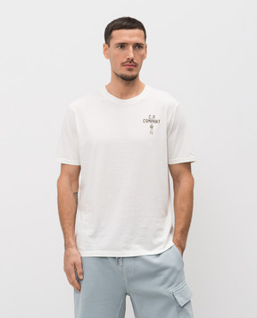 C.P. Company White T-shirt with print MTS174A110579W