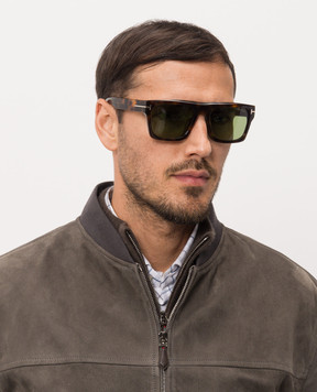 Tom Ford Cyrus brown monogram sunglasses FT1337F