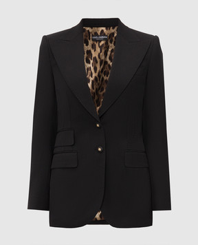 Dolce&Gabbana Black wool jacket F29Z8TGDDPS