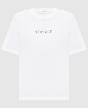 Versace White T-shirt with logo 10259731A18690
