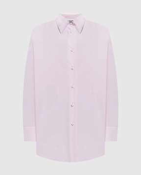 Jil Sander Pink shirt with monogram embroidery J02DL0319J45342
