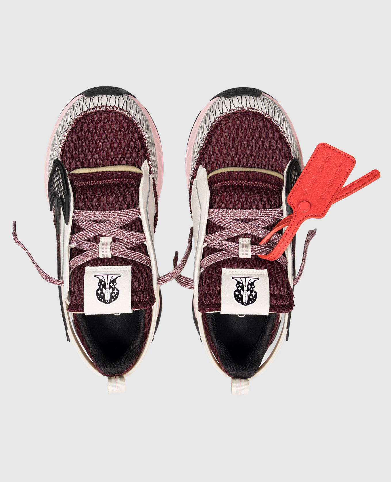 Burgundy Space Memo sneakers Off-White 4