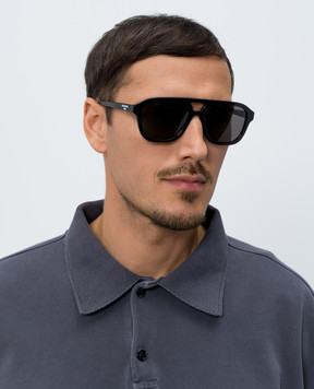 Balenciaga Black Daily sunglasses with logo 870674T0039