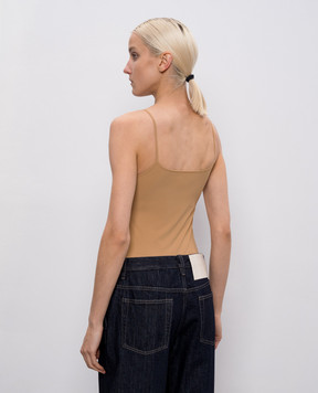 Jil Sander Brown bodysuit J01NC0020J70026