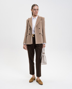 Max Mara Weekend Beige double-breasted corduroy jacket KATANGA KATANGA