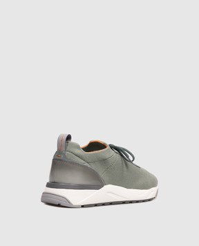 Santoni Green combination sneakers MBIO21601BGRCHOD