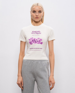 Vetements White T-shirt Fuck You Very Much WE76TR562V