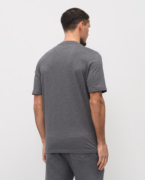 Brunello Cucinelli Gray T-shirt with emblem M0B138440
