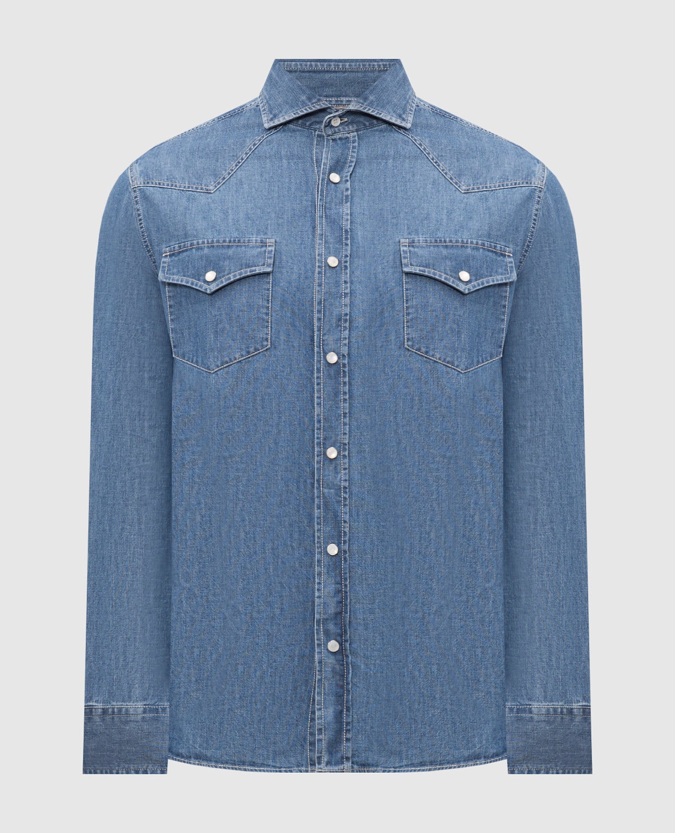 Blue denim shirt