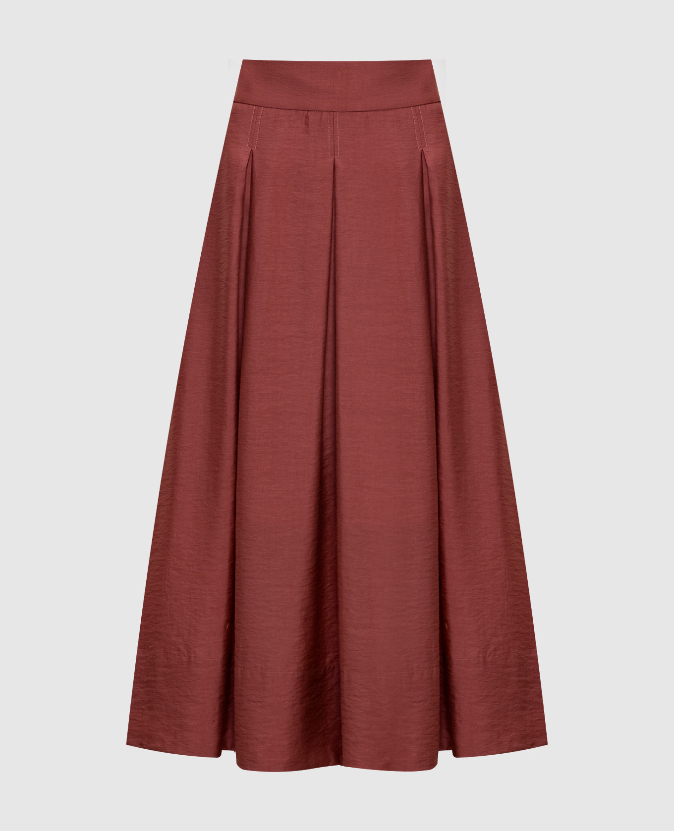 

Red midi skirt with chain Peserico