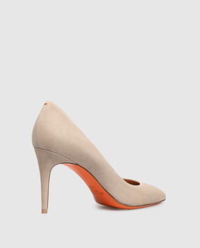 Santoni Beige suede shoes WDID70945HI2NMGD