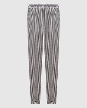 Tom Ford White striped silk pants PAW682FAX1712